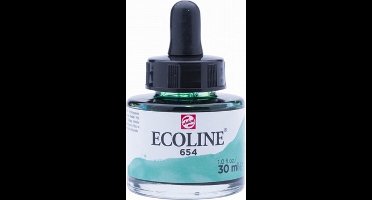 Ecoline Vloeibare Waterverf Flacon 30 ml Dennengroen 654