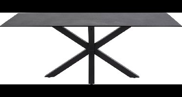 Helium eetkamertafel zwart.