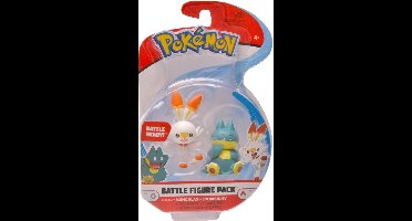 Pokemon: Battle Figure Pack - Munchlax vs. Scorbunny