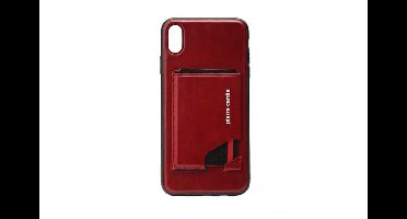 Rood hoesje van Pierre Cardin - Backcover - Stijlvol - Leer - iPhone X-Xs - Luxe cover