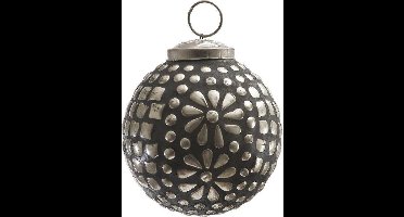 PTMD Kerstbal niet van glas Christmas brons 8x8x8 cm