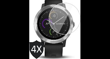 Screenprotector geschikt voor Garmin Vivoactive 3 - Screen Protector PET - 4 Stuks