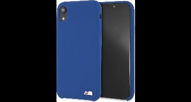 Backcase hoesje - BMW - Effen Blauw - Silicone geschikt voor iPhone XR