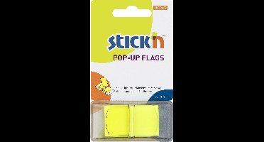 Stick'n Index tabs - 45x25mm - Neon Geel - 50 sticky tabs