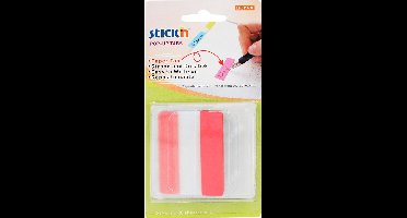 Stick'n Bladwijzers - Index tabs - extra stevig - 38x50mm - Rood - 10 tabs in houder