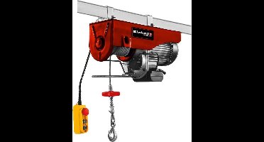 Einhell Elektrische Kabeltakel TC-EH 1000 - 1.600 W - 500 kg op 18 m - 999 kg op 9 m (met katrol) - Noodstop - Automatische rem - Incl. katrol