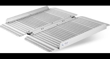 Oprijplaza - Budget Opvouwbare Oprijplaat 92 X 71,5 cm - Afmeting: 92 x 71,5 cm - Antislip - Oprijplaat - Drempelhelling - Oprijhelling