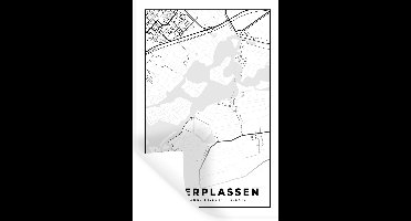 Muurstickers - Sticker Folie - Nederland - Plattegrond - Kaart - Kagerplassen - Stadskaart - 20x30 cm - Plakfolie - Muurstickers Kinderkamer - Zelfklevend Behang - Zelfklevend behangpapier - Stickerfolie