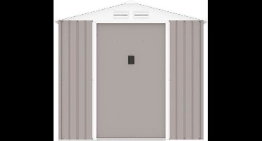 Stalen tuinhuisje 2,71 m² - Inclusief verankeringsset - Taupe