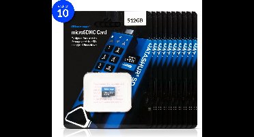 iStorage MicroSD Card 512GB - 10 Pack - alleen te gebruiken met de iStorage datAshur SD flashdrive (module) -  IS-FL-DSD-256