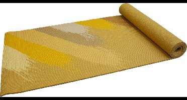 Senz Sports Yogamat Premium - 180 x 60 x 0.6 cm - Geel met print