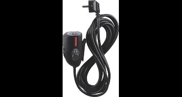 Q-Link verlengkabel - met clip, schakelaar en magneet - 3 x 1.5 mm² - 5 m - zwart