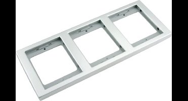 BERKER K5 Afdekraam 3-voudig RVS