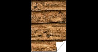 Poster Plank - Hout - Retro - 20x30 cm