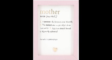 Fotolijst met Compliment mother (noun) A person who loves?