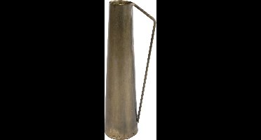 Kruik "Jade" L messing metaal 6x8x23cm