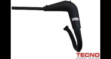 Uitlaat Yamaha DT/MX zwart LVS origineel type YA05631