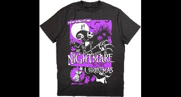 Disney The Nightmare Before Christmas Heren Tshirt -S- Welcome To Halloween Town Zwart
