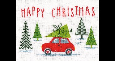 Vervaco - Telpakket kit - Kerst - Hippe Kerst - PN-0166321 - Borduren - Borduurpakket - Borduurpakket volwassenen