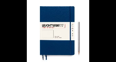 Leuchtturm 1917- Hardcover- B5- 18 x 25.5 cm- Notitieboek - Marine- blanco