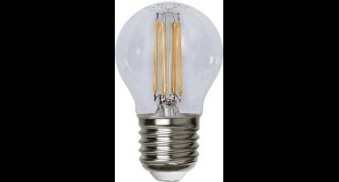 Kogellamp - E27 - 4.2W - Extra Warm Wit - 2700K - Dimbaar - Filament - Helder