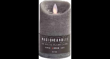 Peha Kaars Met Led Verlichting 7,5 X 15 Cm Wax Grijs