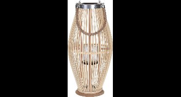 H&S Collection Lantaarn 24x48 cm bamboe naturel
