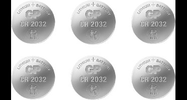 GP Batterij CR 2032 - Knoopcel - Lithium - 3Volt - 6 STUK(S)