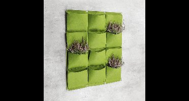 Haushalt 60143 - Hangplanten zak - groen - 12 vakken