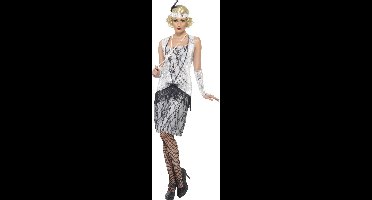 Flapper kostuum zilver - Maat M