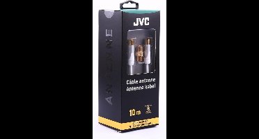 JVC antennekabel COAXIAL CABLE WHITE MALE/MALE ADAPTOR FEMALE/FEMA