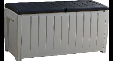 Keter Novel Opbergbox - 340L - 124x55x62.5cm - Grijs