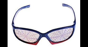 Marvel Kinderzonnebril Junior 15 X 4 Cm Polycarbonaat Blauw/rood