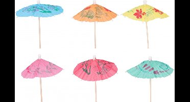 Cuisine Elegance Cocktailprikkers Parasol 10 Cm Hout 12 Stuks