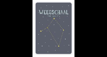 Milestone® - Sterrenbeeld Posterkaart - Weegschaal