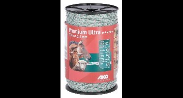 AKO Premium Ultra schrikdraad wit/oranje 2.5mm- 400m