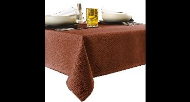 De Witte Lietaer Tafellaken Rond, Terracotta - Ø 210 cm - 100% Polyester