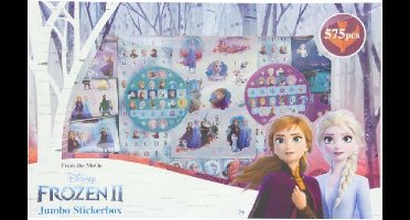 Jumbo stickerbox Disney FrozenII met 575 stickers - 14 stickervellen - Tekenfilm stickertjes