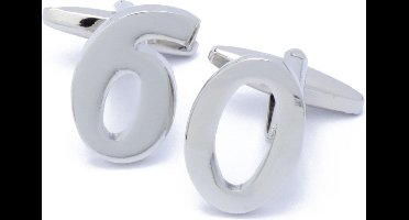 Manchetknopen - Cijfer Nummer 60 Zestig