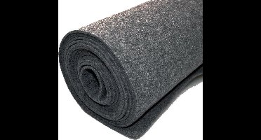 Vilt bekleed tapijt - Donkergrijs - 200 x 500 cm