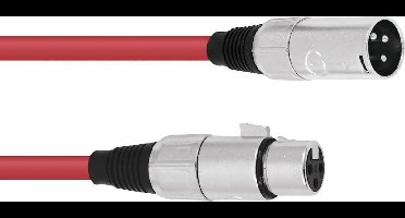 OMNITRONIC xlr kabel 5 meter 3pin rd