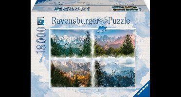 Ravensburger puzzel Slot Neuschwanstein In 4 Seizoenen - Legpuzzel - 18000 stukjes