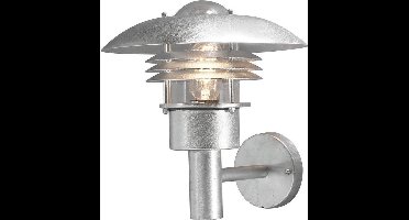 Konstsmide Wandlamp Modena 29 Cm E27 60w 230v Staal Zilver