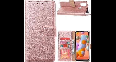 LuxeBass Telefoon Wallet Bookcase voor Sony Xperia XA2 Ultra Portemonnee telefoonhoesje voor Bankpassen - Kunstleer - Siliconen Houder - Magnetische sluiten- Rose goud - bookcase - boekhoesje - book case - boek hoesje