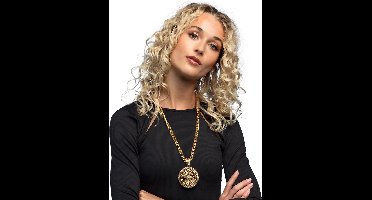 Boland - Ketting Dollar deluxe Goud - Volwassenen - Unisex - Pooier -
