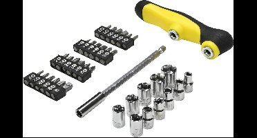 Benson 37-delige schroevendraaierset - T-greep - inclusief bits en doppen - veelzijdig en duurzaam