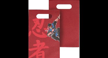 Boland - Set 10 papieren feestzakjes Ninja - Superhelden - Superhelden