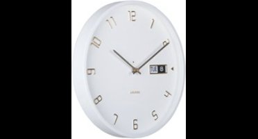 Karlsson Wandklok Data Flip - Wit - Ø30cm - Wandklok Modern