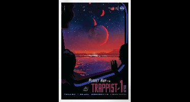 Planet Hop From Trappist 1E | Space, Astronomie & Ruimtevaart Poster | A3: 30x40 cm