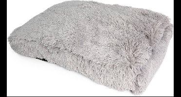 Duvoplus - Dierenkussen - Hond - Snug Rechthoekig Bed M - 76x56x13cm Lichtgrijs - 1st